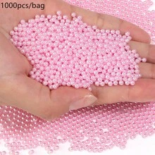 ABS 無孔珍珠光澤人造珍珠，1.5-30mm 粉色 DIY 裝飾珠，適用於花瓶、蛋糕、蠟燭、婚禮與節日派對，1000/500/200/100/50/30/20/10 顆 - 粉色 - 查看 11