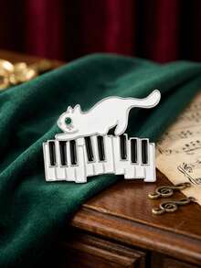 Luxury Rhinestone Cat Brooches - Animal Pins For Women Unisex Casual Party Jewelry Accessories / Friends Gifts Badges Decoration - Cat - View 18