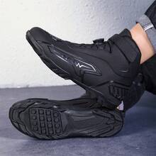 Off-Road Motorcycle Boots Leather Ankle Boots Unisex Rider Riding Boots Equipment All-Season Casual Breathable Racing Boots - Black - View 7