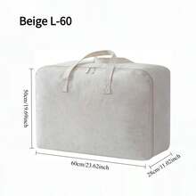 Large Capacity Canvas Storage Bag, Thick And Breathable, Extra Large Down Comforter Box, Ideal For Bedding, Blankets, Clothes - Multicolor - View 11