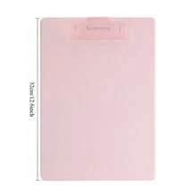 1pc Solid Color A4 Plastic Clipboard, Office Storage For Contracts, Reports, Printed Documents; Student Desk Fixed For Exam Papers, Assignments, Sketches, Thickened Hard Board Resistant To Bending, Secure Clip Won't Slip, Lightweight And Portable, Suitable For Home, Office And Study, Organize Various Paper Documents - One Size Fits All - View 2