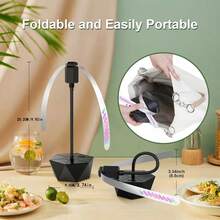 2pcs/4pcs Black Desktop Fly Repellent Fan, Suitable For Desktop And Outdoor Food, Quiet Portable Outdoor Picnic Fan, Suitable For Restaurant, Party, Kitchen, BBQ, Soft Blades, Fly Repellent, (Battery Not Included) - Multicolor - View 4