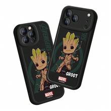 Miniso Marvel Spider-Man Hulk Iron Man Captain America Groot Phone Case Compatible With IPhone 18 Pro/18 Pro Max/17/17 Pro Max/16/17 Pro/15/14/16 Plus/17 Air/IP13/15 Pro/12/11/15 Plus Anti-Drop Anti-Scratch Protective Cover For Apple - Black - View 4