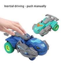 Children's Collision Transforming Dinosaur Car, Dinosaur Shaped Transforming Toy Car, Educational Game Model Toy - Multicolor - View 11