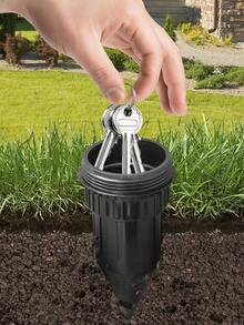 Realistic Sprinkler Head Key Hiding Box, Concealed Design, For Key Storage In Backyard Outdoor Lawn, Can Be Inserted Into Garden Lawn Underground, Waterproof And Corrosion-Resistant, Essential Home Outdoor Accessory - Multicolor - View 9