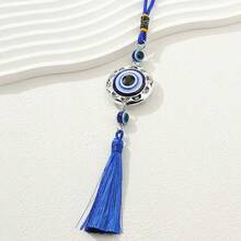 1pc Metal Wind Chime With Blue Evil Eye Design, Perfect For Home Decor, Mother's Day Gift, Or Enhancing The Beauty Of Balcony, Patio And Garden - Style 2 - View 10