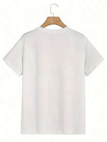 Men's Printed Short-Sleeved T-Shirt, Large Size, Multifunctional, Available In Large Sizes.Men's T-Shirt, Printed Design, Sleeve - 白色 - 查看 2