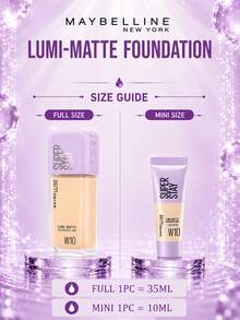 Maybelline 美寶琳長效透明底妝 #W10，正裝 35ml/試用裝 10ml，輕盈持久、抗汗、霧面妝感、有效遮瑕，適合中性自然膚色 - 美寶蓮持妝輕透粉底液W10 - 查看 5