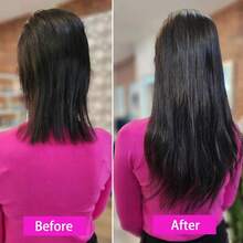 8pcs Bone Straight Clip In Hair Extensions Human Hair Full Head Clip In Human Hair Extensions Natural Black For Women - Natural Black - View 7