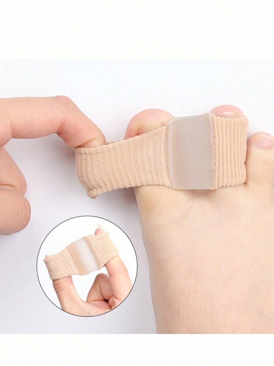2/1pc Unisex Toe Separator, Toe Spacer, Double Hole Toe Sleeve, Toe Splitter - Multicolor - View 1