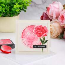 1 pieza Carpeta con relieve 3D, Suministros para scrapbooking DIY, Hermosa carpeta de plástico con relieve de patrón floral, Adecuada para hacer tarjetas, scrapbooking y otras creaciones de manualidades de papel - Multicolor - Ver 5