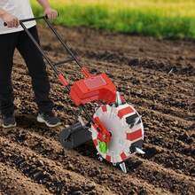 Manual Hand Push Seeder,Human Powered Hand Push Seed Planter,Standing Operation Manual Push Seeder,7 Nozzles Adjustable Depth Row Planter,For Corn Soybean Peanut Vegetable Greenhouse Farm Dryland Orchard Hill Small Farm Planting - A - View 4