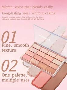 Wakemake 16-Color Eyeshadow Palette 14g - #08 - View 3
