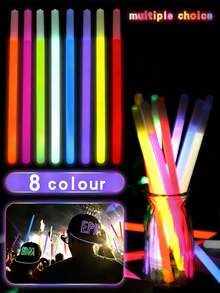 30/15/1pc 14 Inch Large Glow Sticks, Ultra Bright Glow Sticks, Party Decorations, Provide 9-12 Hours Of Lighting For Night Hiking, Night Outdoor Activities, Suitable For Parties, Holiday Parties, Gatherings - Multicolor - View 4