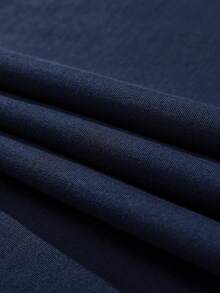 Men's Summer Crew Neck Casual Long Sleeve T-Shirt And Casual Shorts Loungewear Set - Navy Blue - View 9