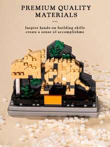 Creative Dinosaur Fossil High Building Blocks For Boys And Girls Small Granular Dinosaur Building Blocks Animal Toys And Decorative Items - 彩色 - 查看 5