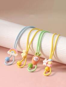 Children's Cartoon Glasses Strap Neck Chain Anti-Drop Elastic Band Fixed Chain Student Glasses Anti-Loss Chain - Multicolor - View 1
