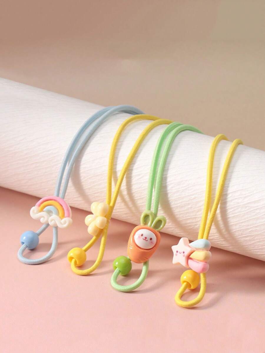Children's Cartoon Glasses Strap Neck Chain Anti-Drop Elastic Band Fixed Chain Student Glasses Anti-Loss Chain - Multicolor - View 1