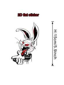 Car Body Decal Sticker Cartoon Dark Rabbit Tail Personalized Waterproof Modification Sticker - Dark Rabbit - View 8