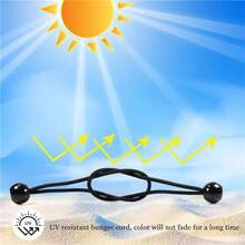 LOTANK Outdoor Elastic Fixing Rope Portable Heavy‑Duty Tie Straps For Tent Tarpaulin Awning Canopy Shelter And Luggage Securing - Multicolor - View 1