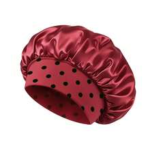 1pc Polka Dot Design Milk Silk Women's Sleep Cap, Large Size Lightweight Breathable Hair Protection Cap (Random Print Pattern) - 1pc - View 4