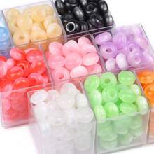 5/10/20 buah Manik-manik Abacus Mata Kucing Akrilik Warna-warni, Manik-manik untuk Pembuatan Perhiasan DIY, Bahan Aksesoris Buatan Tangan - Manik-manik Abacus Mata Kucing - View 5