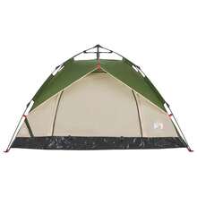 2 Personas Verde Poliéster Tienda Cúpula 210x150x130cm Tienda de Acampar Cabina para Dormir Tela Resistente al Agua Ventilación Senderismo Picnic Mochilero Vacaciones Festival Noche Camping Naturaleza - A - Ver 4