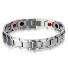 Brazalete de acero inoxidable minimalista versátil y de moda - Plateado - Ver 6