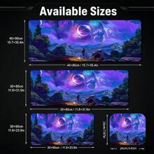 Cosmic Starry Sky Camping Landscape Extended Gaming Mouse Pad, Large Anti-Slip Rubber Waterproof Keyboard Desk Mat, Suitable For PC Laptop Gaming Office Desktop Decoration - View 5