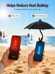OutdoorPhone Umbrell With Phone Holder, Suitable For Light Rain, Universal Phone, Travel Essential, Holiday Camping And Delivery Essential - Multiple Styles - View 6