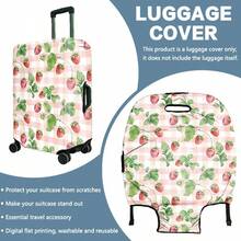 1pc / Strawberry Print Pattern / Flat Print Design / Suitcase Protective Cover (Only Suitcase Protective Cover, Not Including Suitcase) / Suitable For 20 To 28 Inch Suitcases / Made Of Thickened Fabric / Essential Accessory For Your Travel And Checked Luggage. - Multicolor - View 17