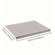 SMEGGEMS Stainless Steel Cutting Board, Double-Sided Design, Easy To Clean With Grip, Non-Slip Base, Corrosion-Resistant Material, Can Be Used In Dishwashers, Portable Indoor And Outdoor Use, Ideal For Chefs And Home Cooking - View 5