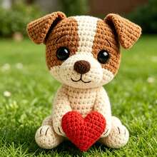 1pc Highland Cow/Giraffe/Heart Puppy Crochet Kit (Unfinished, Requires Simple Hand Crochet)! DIY Crochet Kit For Beginners, Includes Step-By-Step Guide And English Instructions. Desktop Decor Gift, Suitable For Halloween, Christmas, Graduation, Birthday - DIY Crochet Kit - View 9