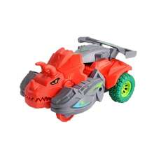 Children's Collision Transforming Dinosaur Car, Dinosaur Shaped Transforming Toy Car, Educational Game Model Toy - Multicolor - View 19