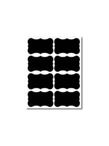 10pcs Reusable Waterproof Chalkboard Labels,Glass Jar Label Stickers,Wavy Shape Self-Adhesive Labels For Kitchen & Pantry Organization,Containers,Jars Spices,Wine Glasses,Food Storage,Home And Office Scrapbooking,Wedding,School Supplies,BackToSchool - Multicolor - View 13
