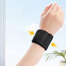 1pc Adjustable Breathable Wrist Guard - Protective Elastic Band, Suitable For Sports And Daily Use, Breathable Sports Wrist Support Sleeve For Men And Women Basketball - Multicolor - View 3