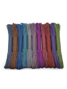30m/100FT Length, 550 Paracord, 4mm, 7-Strand Inner Core, Type III Paracord, Outdoor Multi-Function Camping Rope, Handmade DIY Braiding Rope, Clothesline, Pet Collar Rope - Multicolor - View 1