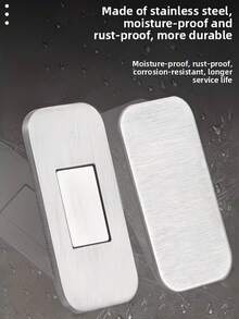 4 paia di fermi magnetici ultra sottili per armadi, magneti per ante senza foratura con nastro biadesivo forte, fermi magnetici nascosti per porte pesanti per cucina, armadio, cassetto, porta scorrevole - Multicolore - Visualizzare 8