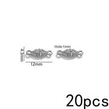 20 Peças Pingentes de Aço Inoxidável Banhados a Ouro 18K com Duplo Furo, Conectores Vintage Boho para Fabricação de Joias, Suprimentos para Fabricação de Joias DIY - Conector duplo suspenso - Visão 19