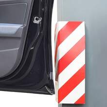 Zylx Shopping - Pacote com 2 protetores adesivos para estacionamento, espuma de 2 cm, listras vermelhas/brancas - 4 modelos à sua escolha - Peças de canto de 40*20cm - Ver 6