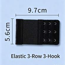 Elastic Bra Extender, Adjustable Comfort, 3-Hook Design - Multicolor - View 8