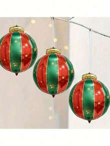 Christmas Colorful Ball Aluminum Foil Balloon Set, Suitable For New Year, New Year's Day, Christmas, Birthday, Home, Window Display, Photography Decoration - New Christmas Balloons - View 2
