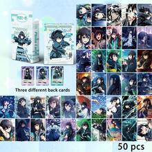 KIMETSU NO YAIBA Official Authentic Tokito Muichiro A-Style 50pcs LOMO Photo Cards Box Set, Includes Single Character Cards, 3 Different Card Backs, Eye-Catching Anime Merchandise - Multicolor - View 1