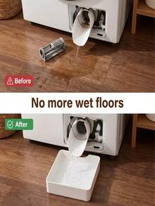 Washing Machine Drain Tray(Washing Machine Drain Tray With Deflector And Lid Opening Tool)Effectively Preventing Overflow In Laundry Room,Washing Machine Outlet Cleaner And Organizer,Can Be Used For Storing Water In Washing Machine Outlet Efficient - Multicolor - View 5