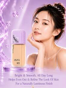 Maybelline 美寶琳長效透明底妝 #W20，正裝 35ml/試用裝 10ml，輕盈持久、抗汗、霧面妝感、有效遮瑕，適合中性自然膚色 - W20 - 查看 3