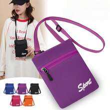 1pc Women's Mini Crossbody Phone Bag, Lightweight Sports Phone Pouch, Vertical Neck Hanging Portable Key Coin Purse - Multicolor - View 2