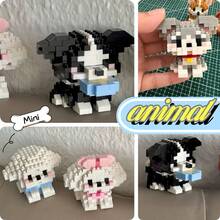 Cute Mini Micro Particle Pet Building Blocks Series, ABS Material, Children's Building Blocks Toy Set, DIY Educational Creative Handmade Assembly Gift, Stress Relief Soft Building Blocks Mat. Classroom Reward Small Gift, Birthday Gift And Fashion Gift For Major Holidays. - Multicolor - View 4