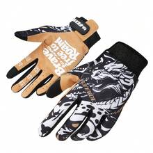 1 Pair Motorcycle Gloves, Summer Riding Gloves, Motocross Bicycle Gloves, Touchscreen, Racing Protection, Riding Accessories, Riding Essentials, Gift For Male And Female Riders - Multicolor - View 10