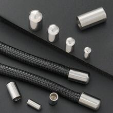 15pcs Stainless Steel Rope End Caps Round Head Cap DIY Jewelry Making End Caps Leather Cord Braided Rope End Plugs Multi-Size Options Suitable For DIY Bracelet Necklace Cord End Fixing Buckles Beaded Basic Assembly Accessories Jewelry Connector Rope And Shoe Accessories Materials DIY Jewelry Making Rope End Accessories - Drawstring Hat - View 6