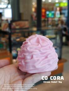 [Squishy] Cream Top Silicone Squeeze Toy, Super Soft Mochi-Like Stress Relief Squeeze Toy - Multicolor - View 8